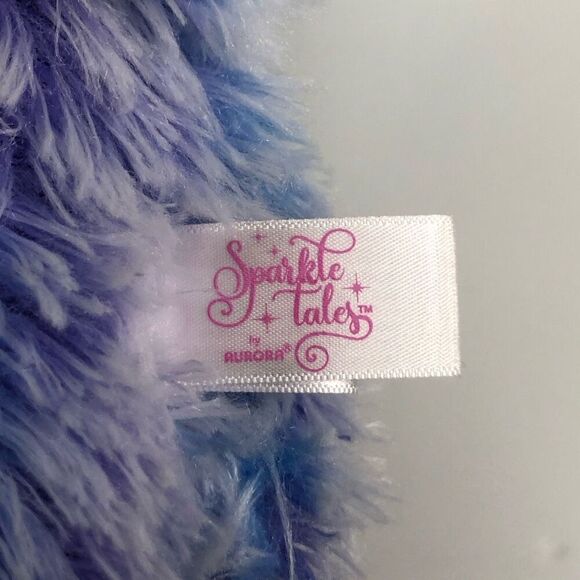aurora world sparkle tales 8 inch llamacorn llama blue purple fluffy - Picture 5 of 6